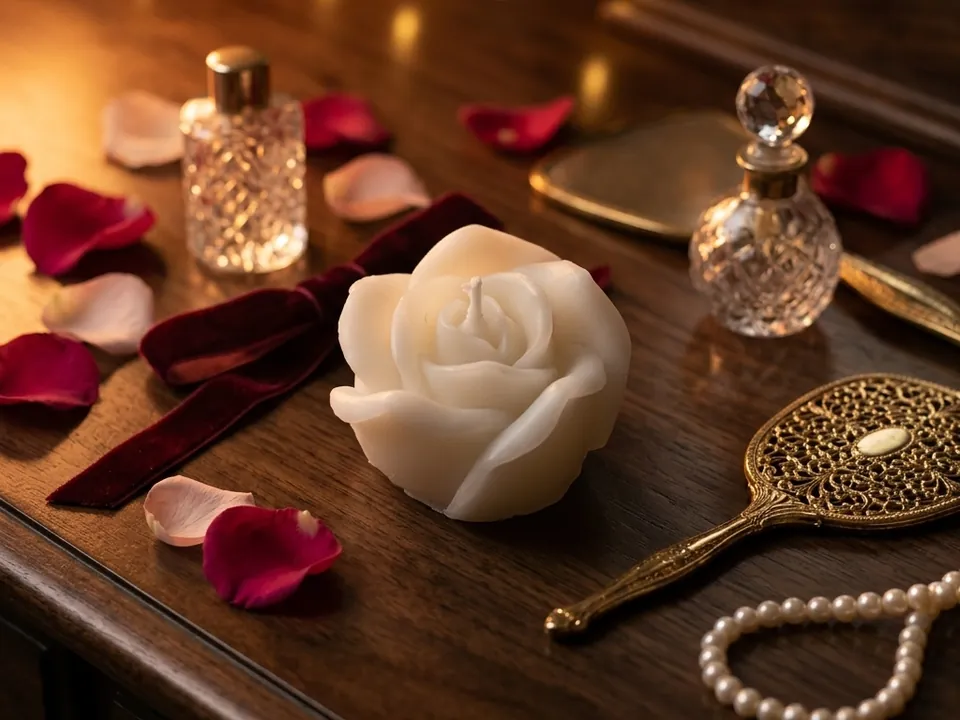 Bocciolo: flower-bud-shaped candle