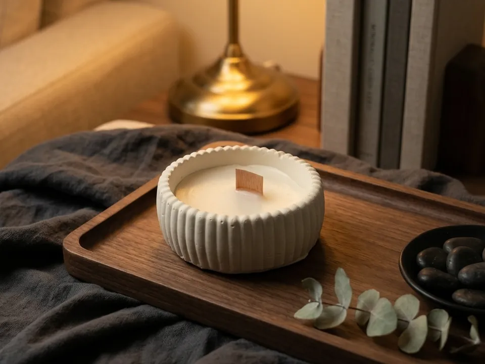Colonna: fluted column candle