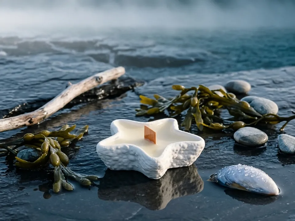 Stella: starfish-shaped candle