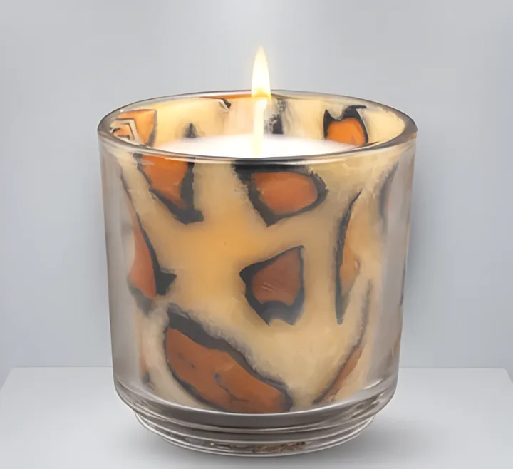 Bicchiere Mosaico in Leopard